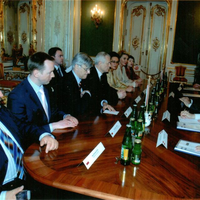 Besuch des poln. Parlamentspräsidenten M. Jurek beim BP H. Fischer