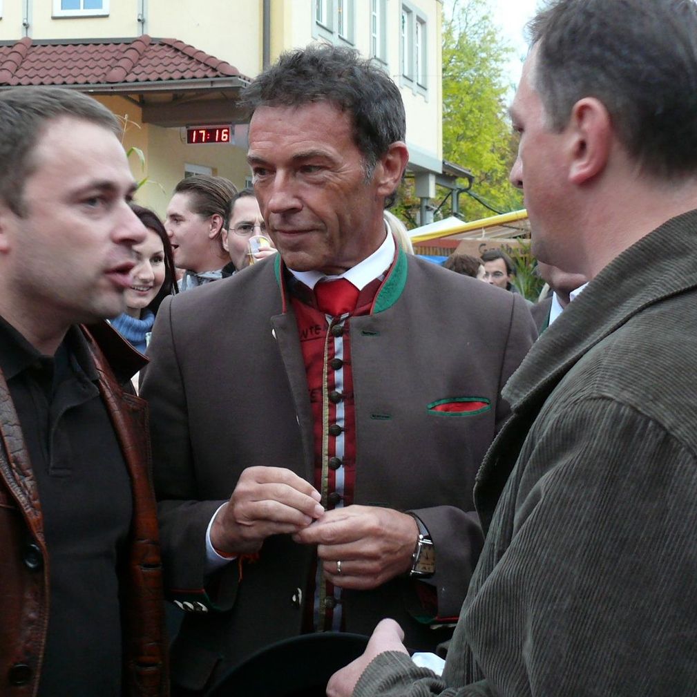 Beim Treffen polnischer Bergbauern mit dem Kärntner Landeshauptmann J. Haider