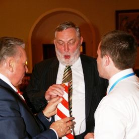 EU-Agrarministertreffen in Krems, mit dem poln. Vizepremier und Landwirtschaftsminister A. Lepper und EU-Landwirtschaftskommissar F. Fischler