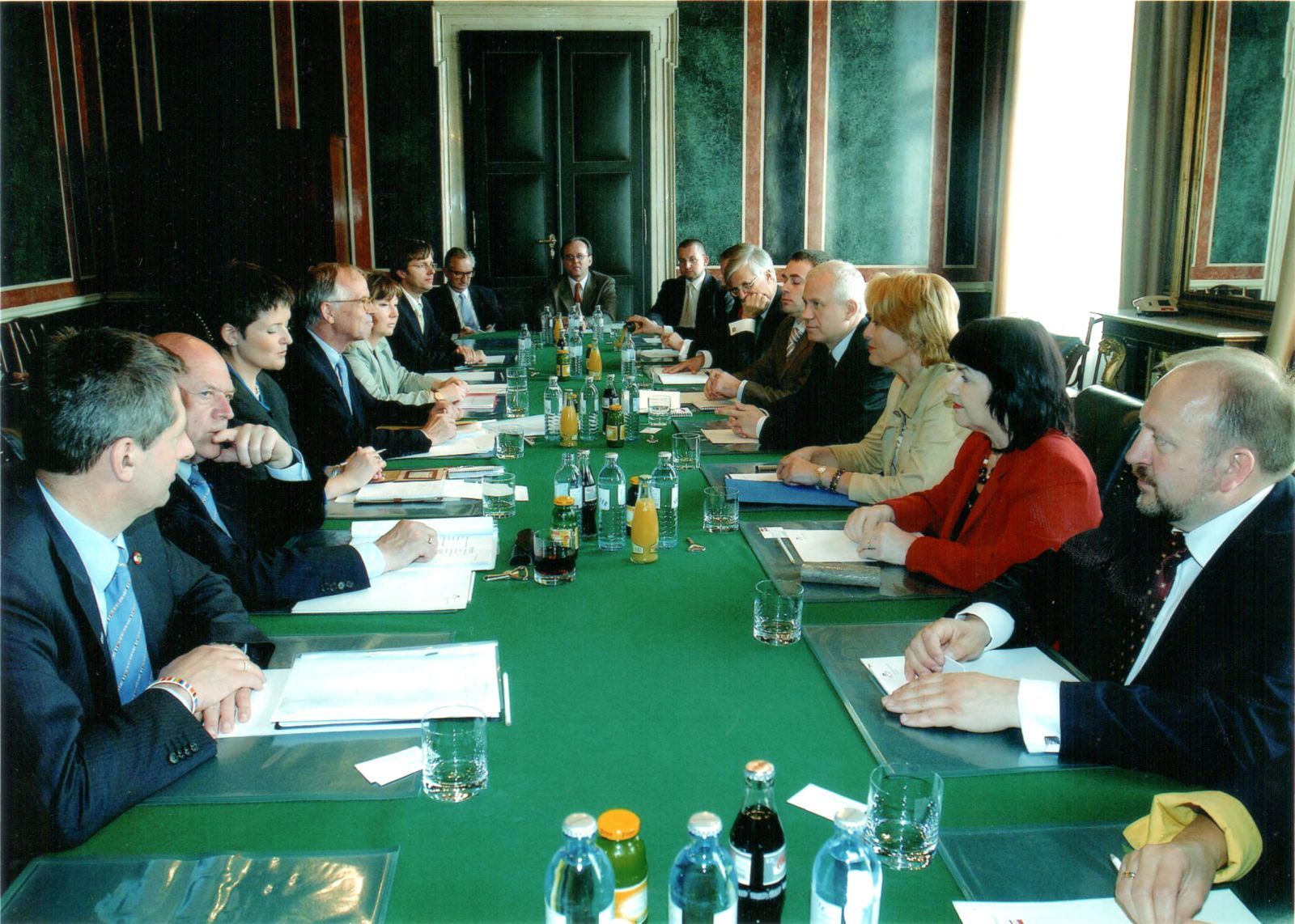 Besuch des poln. Parlamentspräsidenten M. Jurek beim österr. Verteidigungsminister W. Fasslabend