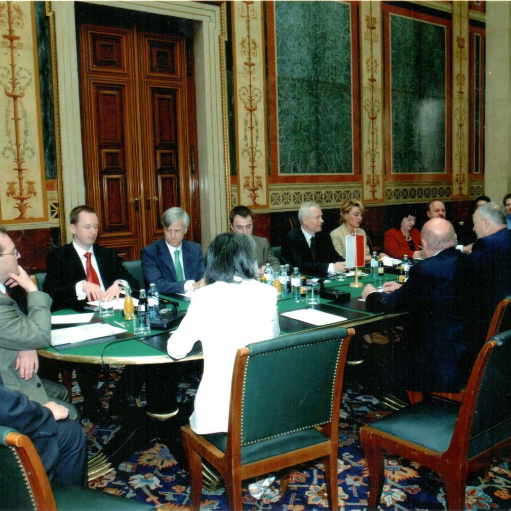 Besuch des poln. Parlamentspräsidenten M. Jurek beim NR-Präsidenten A. Khol