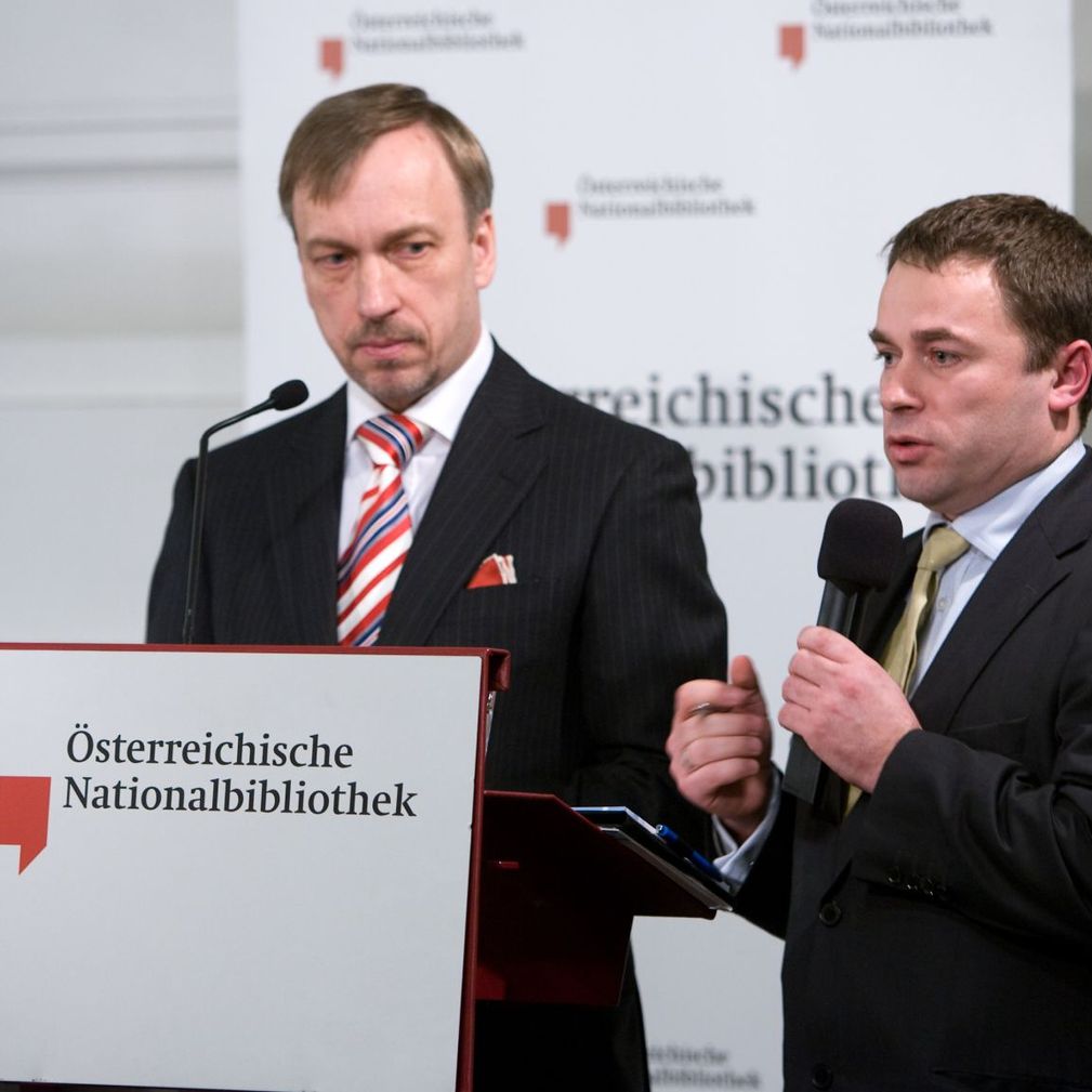 Ausstellungseröffnung in der Österr. Nationalbibliothek durch den poln. Kulturminister B. Zdrojewski