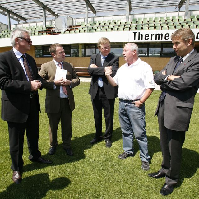 Besuch des polnischen Sportministers M. Drzewiecki beim Sportstaatsekretär R. Lopatka, Bad Waltersdorf