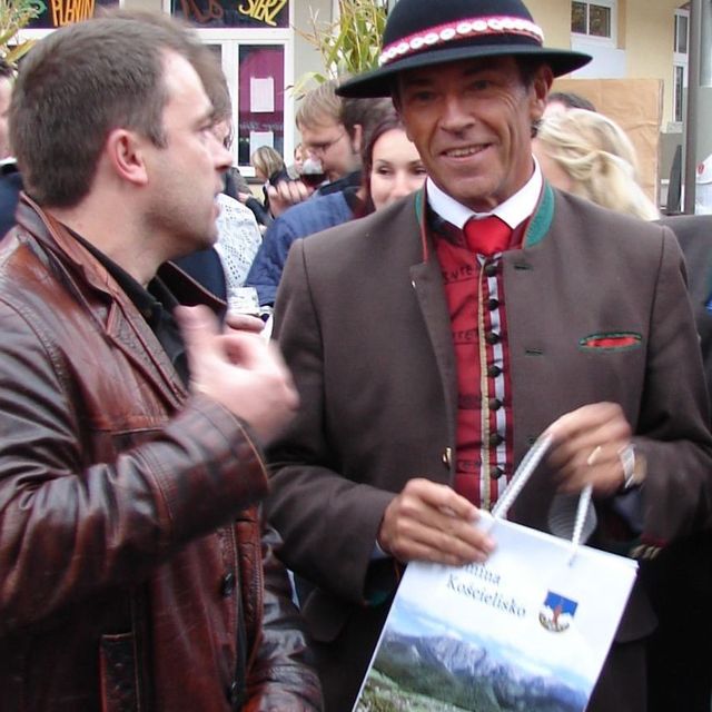 Beim Treffen polnischer Bergbauern mit dem Kärntner Landeshauptmann J. Haider