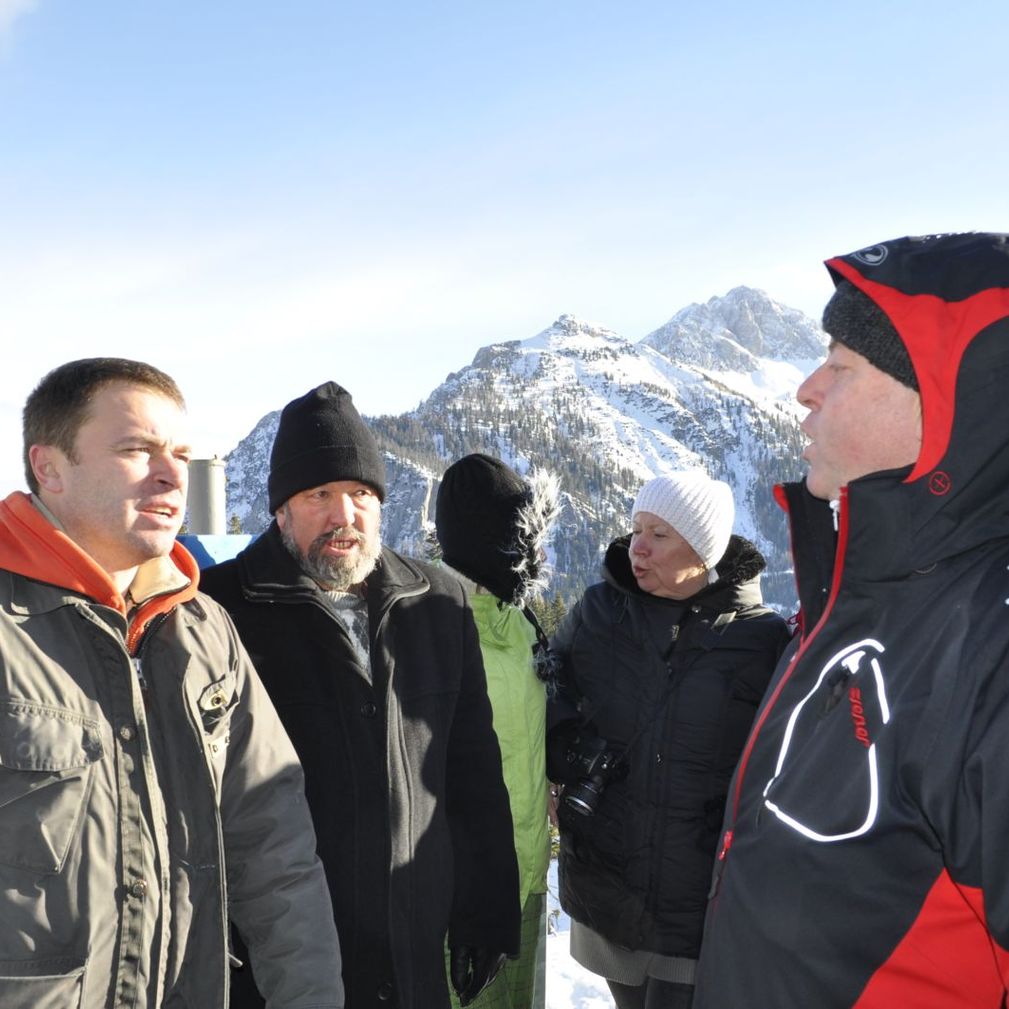 Mit polnischen Direktvermarktern aus der südpolnischen Region Podhale beim Einsatz unter „erschwerten Bedingungen“ im Skigebiet Nassfeld (Kärnten)