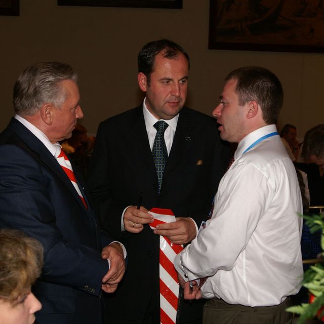 EU-Agrarministertreffen in Krems, mit dem poln. Vizepremier und Landwirtschaftsminister A. Lepper und Vizekanzler, Landwirtschaftsminister J. Pröll