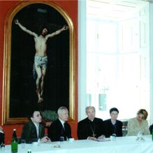Besuch des poln. Parlamentspräsidenten M. Jurek beim Erzbischof von Wien Kardinal Ch. Schönborn